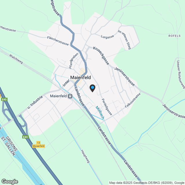 3 ½ Zimmer-Wohnung, 7304 Maienfeld - Karte