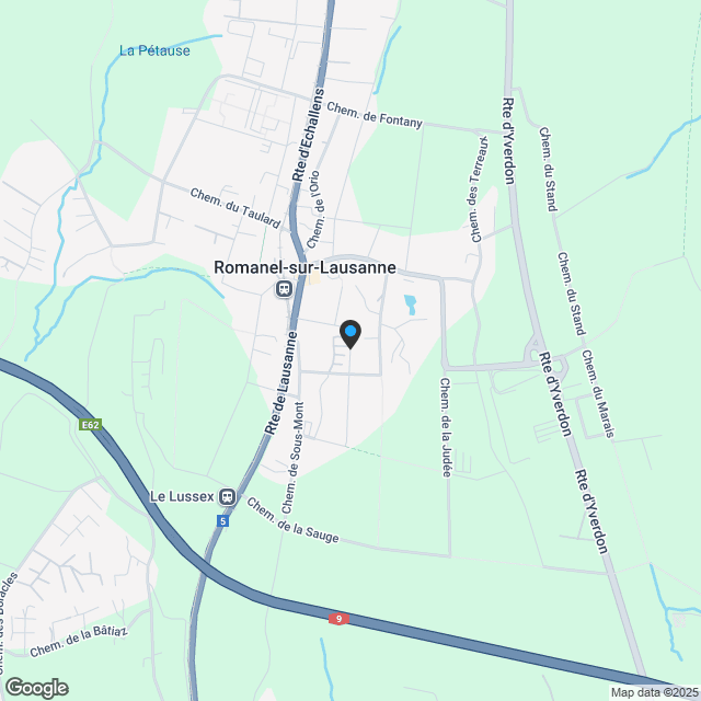 Neue Promotion "Harmonia" in Romanel-sur-Lausanne - 3.5-Zimmer-Dachgeschoss-Duplexwohnungen zum Verkauf ab CHF 1'080'000.- - Karte