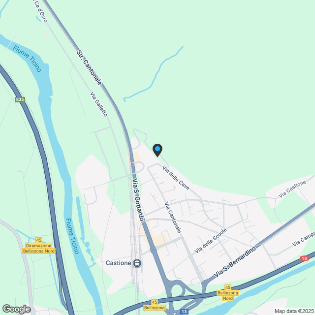 Bellinzonese, neue Wohnungen im Bau - Karte