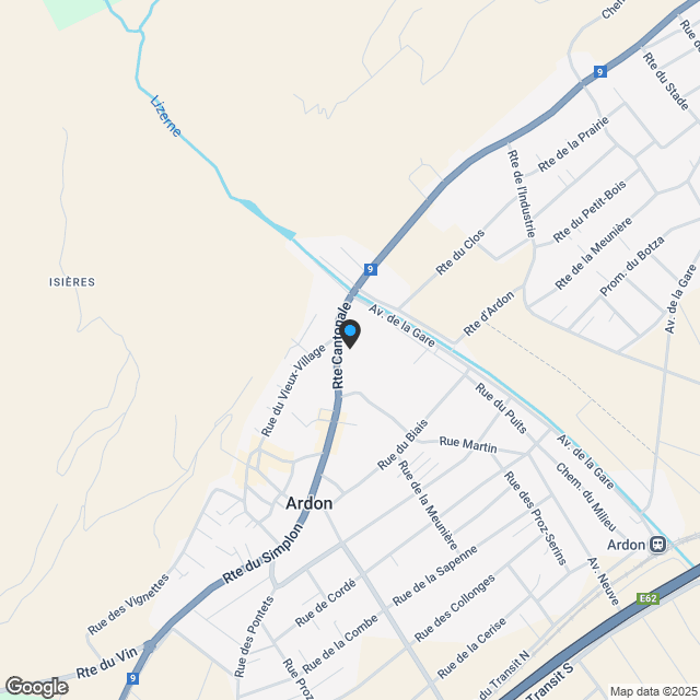 Dachgeschoss 3.5 Zimmer in Ardon - Karte