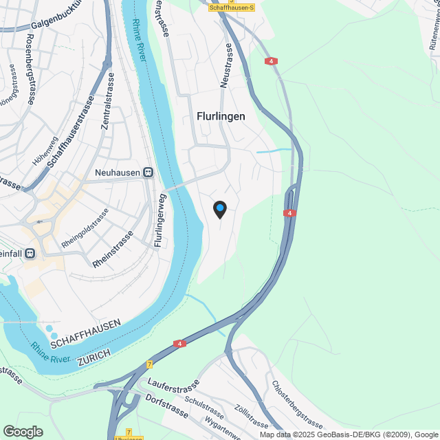 Ihre Traumwohnung beim Rhein und in Gehdistanz zum Bahnhof - Karte