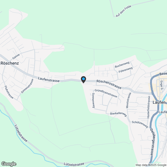 Neubauprojekt in Laufen - Doppeleinfamilienhäuser - Karte
