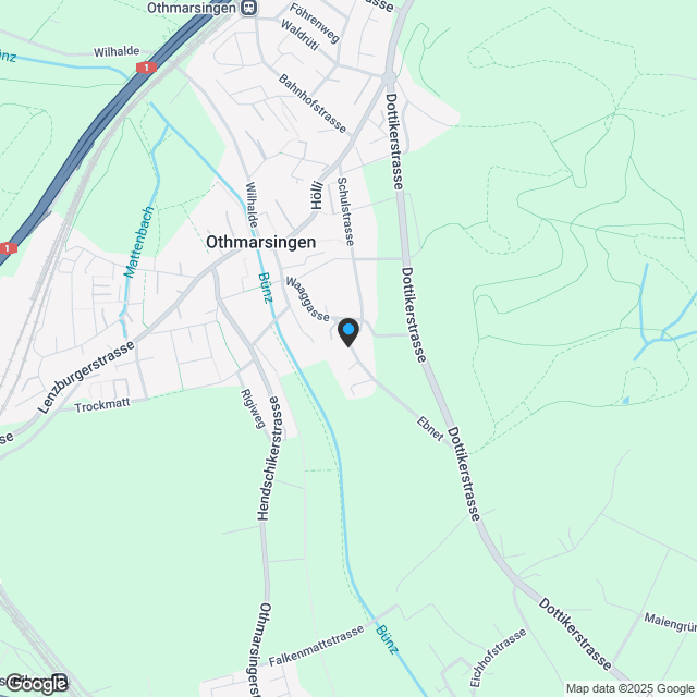 «Hübel» Othmarsingen - Wohnkomfort und Natur im Einklang - Karte