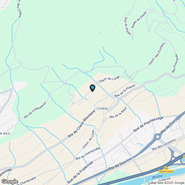 2.5-Zimmerwohnung in Corin-de-la-Crête - Karte