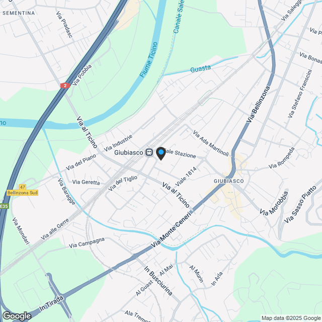 NUOVO APPARTAMENTO 3.5 LOCALI A GIUBIASCO - NEUE 3,5-ZIMMER-WOHNUNG IN GIUBIASCO - Karte