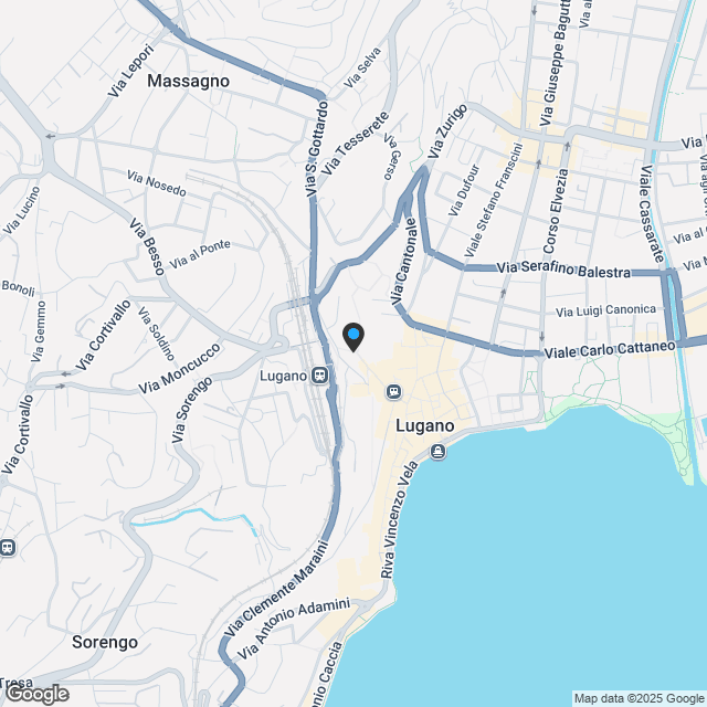 Leben im Zentrum von Lugano - Karte