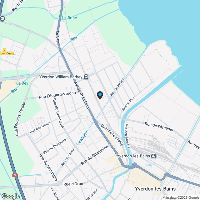 Wohnung 2.5 Zimmer in Yverdon-les-Bains - Karte