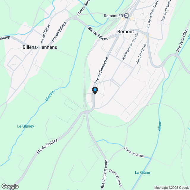 Moderne und helle 2,5-Zimmer-Wohnung in Romont - Karte