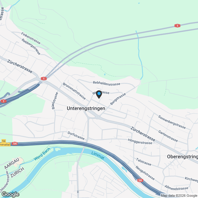 5 exklusive EFH zum Kauf in Unterengstringen - Karte