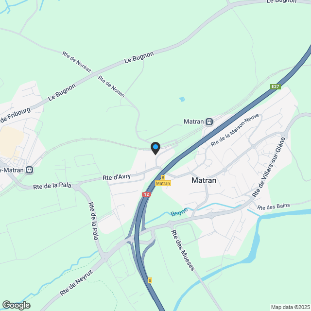 Magnifique appartement 2.5 pièces neuf à Matran - Karte