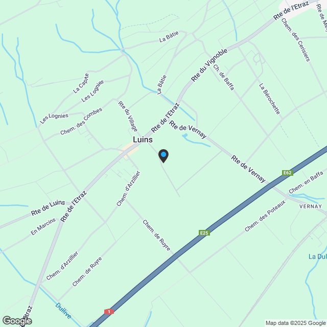 Prächtige 3,5-Zimmer-Wohnung mit Panoramablick in Luins - Karte