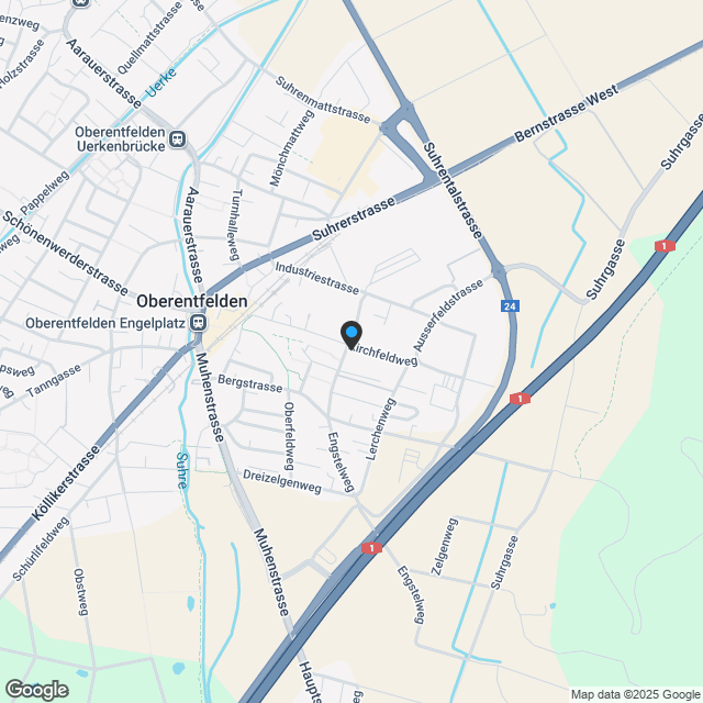 Moderne 5.5-Zimmer-Doppelhaushälfte in Oberentfelden - Neubauende 2026 - Karte