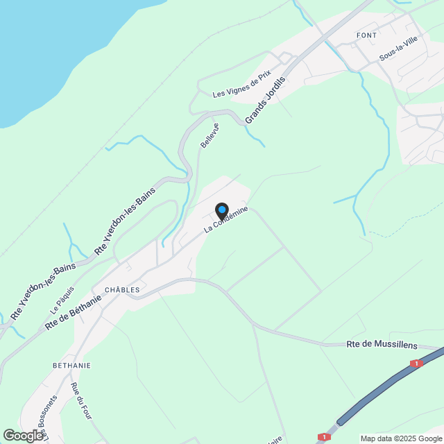Seltenes Grundstück mit Ausnahme-Panorama am Neuenburgersee - Karte