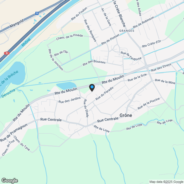 Neue 2,5-Zimmer-Wohnung im Grand Golf, Grône - Panorama, ruhig, Stadtzentrum - Karte