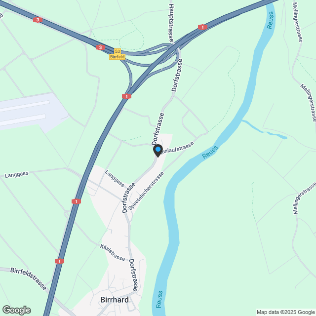 5.5 Maisonette mit zwei Terrasse Birrhard - Karte