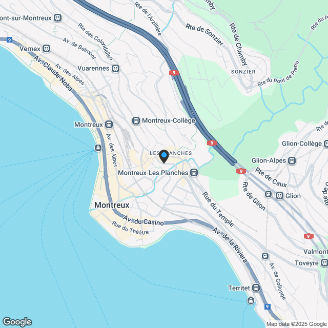 Jardins de la Baye Sunimmo bietet Ihnen eine 3,5-Zimmer-Wohnung Nr. 5 in einer außergewöhnlichen Umgebung in Montreux - Karte