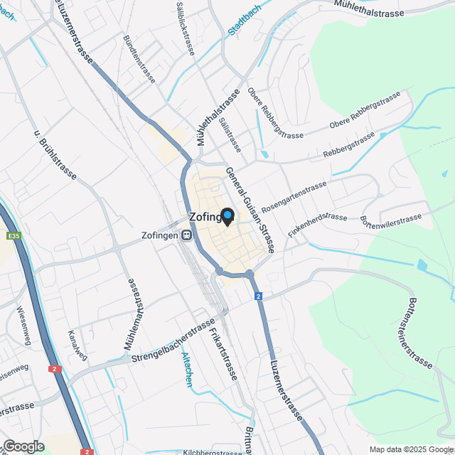 Grosszügige Altstadtwohnung in Zofingen (DG) - Karte