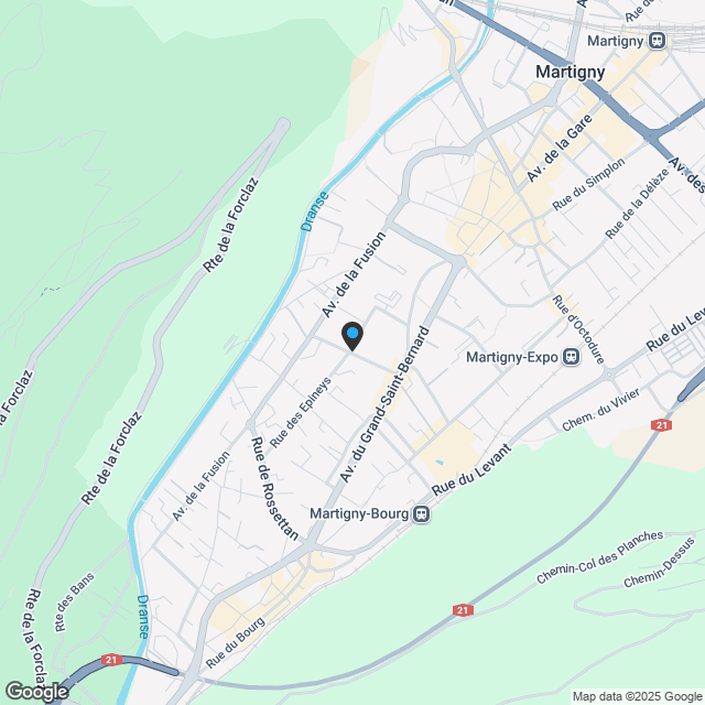 Neue Apartments - Esplanade Léonard Martigny - Karte