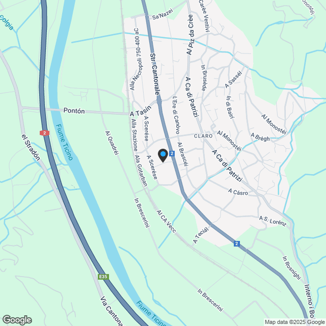 2,5 locali a CLARO - Karte