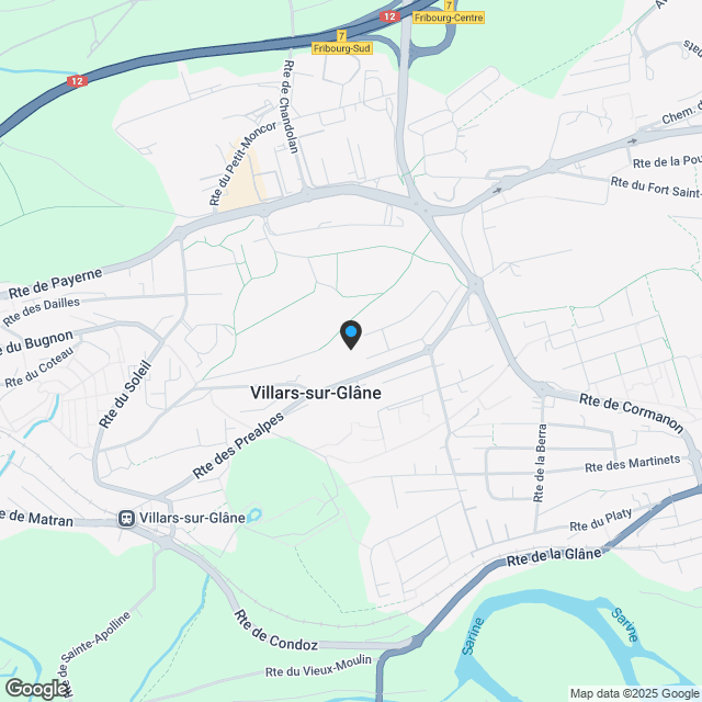 Appartement de 3.5 pièces au rez-de-chaussée Glâne 111 - Karte