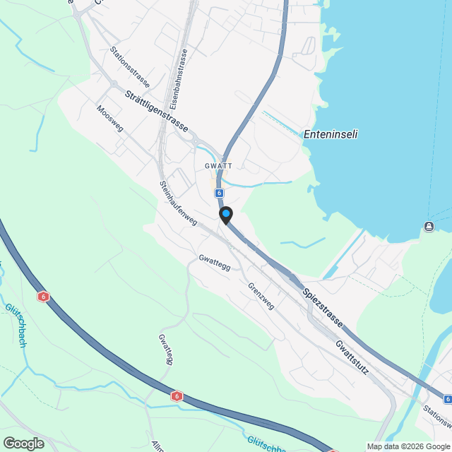 Eigentumswohnungen in Gwatt bei Thun - Karte