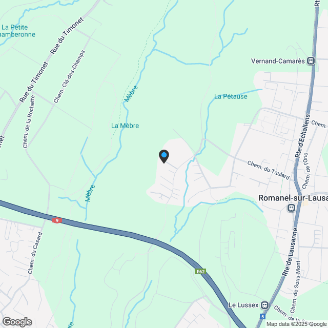 Ein seltenes Lebensumfeld vor den Toren von Lausanne - Karte