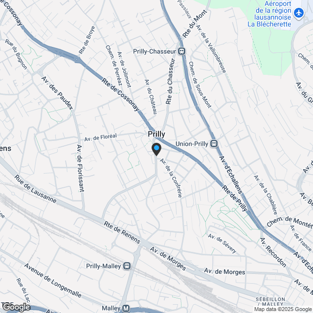 Neue 3,5-Zimmer-Wohnung mit 93 m2 und Seeblick in Prilly - https://residence-cristal.ch - Karte