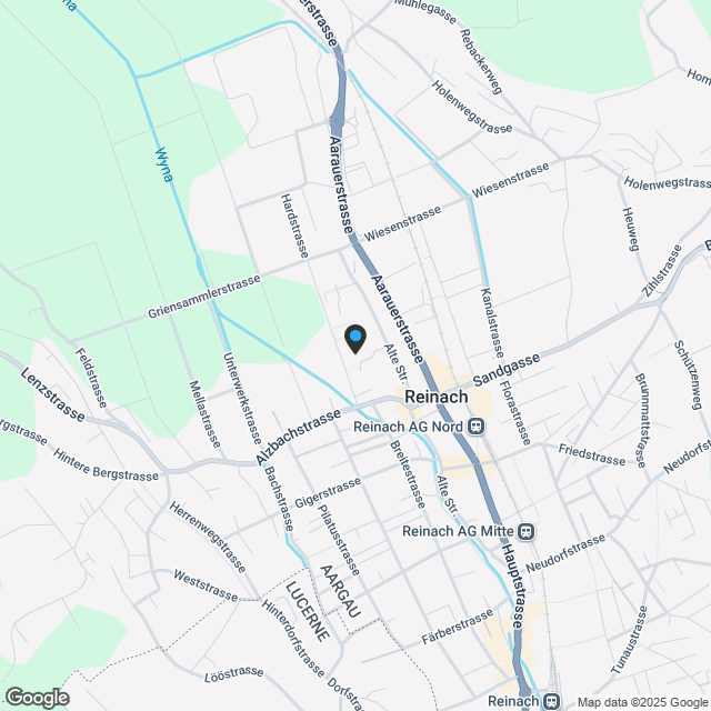 Wohnüberbauung ALZBACHFELD Reinach - 3.5-Zimmer-Attika-Eigentumswohnungen - Karte