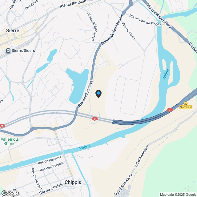 2.5-Zimmerwohnung in Corin-de-la-Crête - Karte