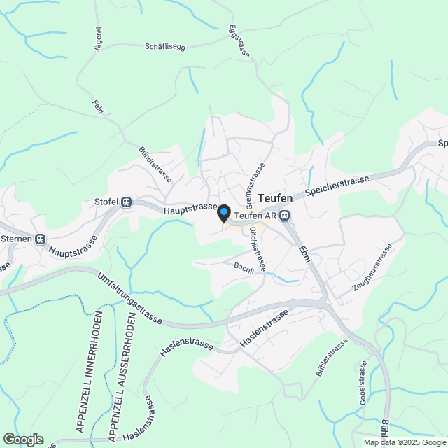 Ihr neues Zuhause - weg vom Lärm und trotzdem im Herzen von Teufen - Karte