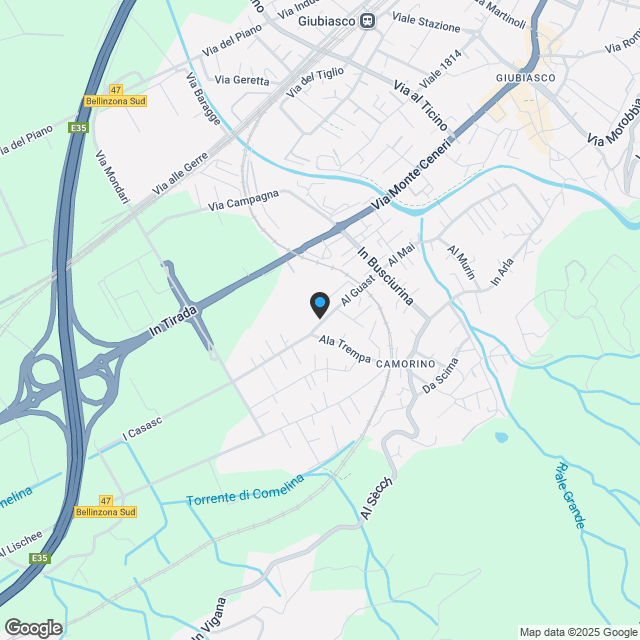 Neue 3.5-Zimmer-Wohnung in Camorino - Karte