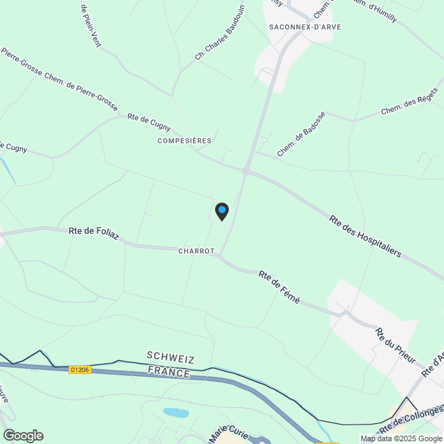 Promotion de 15 appartements au coeur de la campagne genevoise - Karte