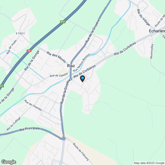 Zu verkaufen, Appartement PPE, 1632 Riaz, Ref 1632.01 - Karte