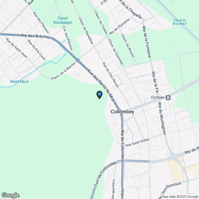 Collombey, 4,5 Zimmer in neuem Gebäude - Karte