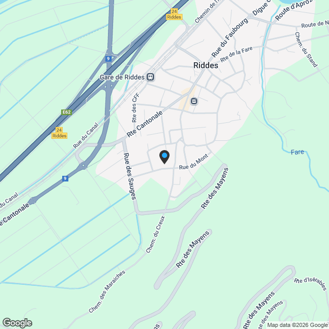 Prächtige neue Villen in Riddes – Résidences Les Jardins - Karte