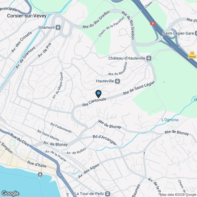 Einfamilienhaus 5.5 Zimmer in St-Légier-La Chiésaz Kopie - Karte