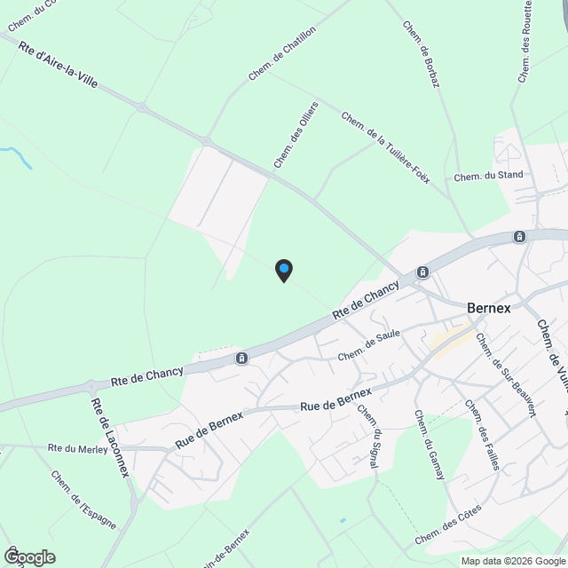 CHANTIER OUVERT - PETITE GRAVE - BERNEX - CARTIGNY - Karte