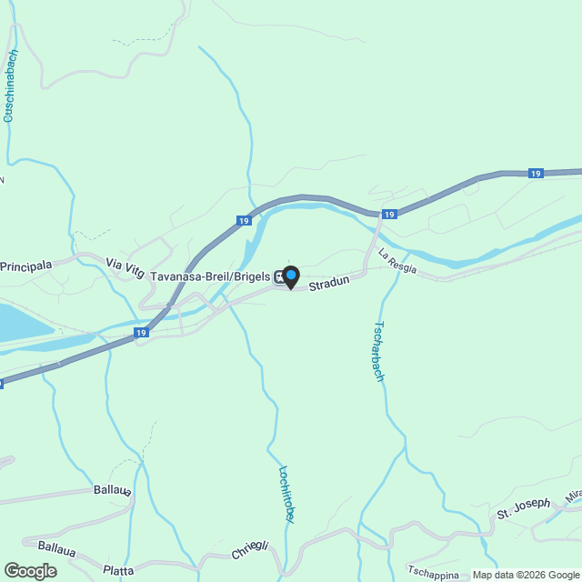 Zwei 5.5-Zimmer-Einfamilienhäuser mit Balkon in Tavanasa kaufen - Karte