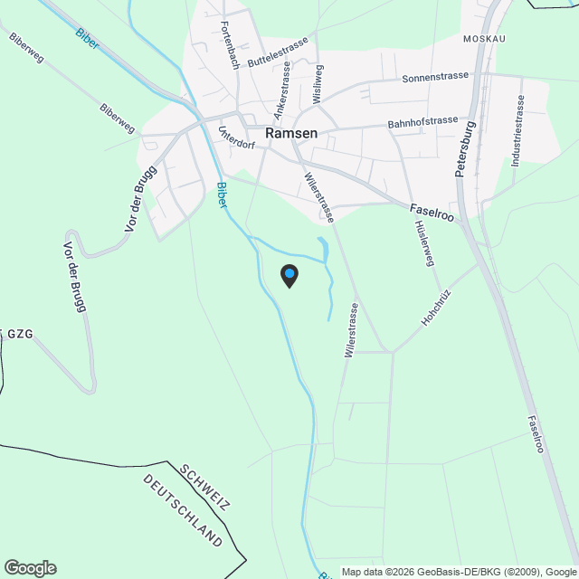 Moderne 4.5-Zimmer-Gartenwohnung in Ramsen - Karte