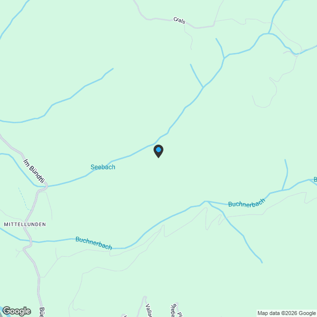 Lunden im Prättigau: Wohnung im Erstbezug mit Ruhe und Privatsphäre - Karte