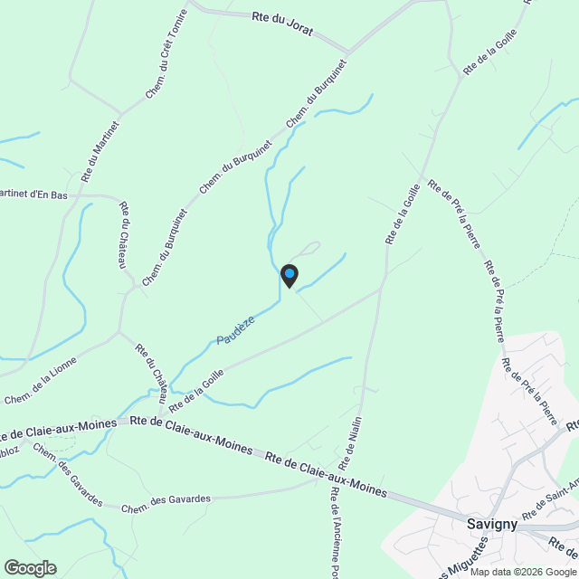 Savigny villa individuelle - Karte