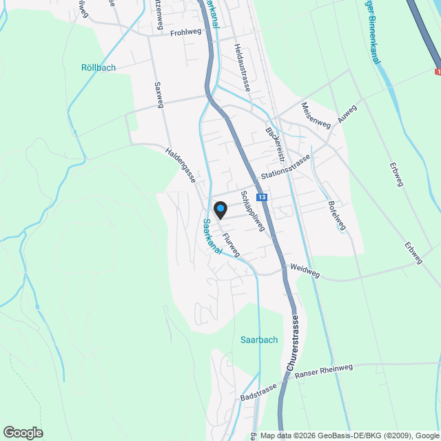 Neubau 4½ Zi-Doppeleinfamilienhaus mit Zusatzräumen - Karte