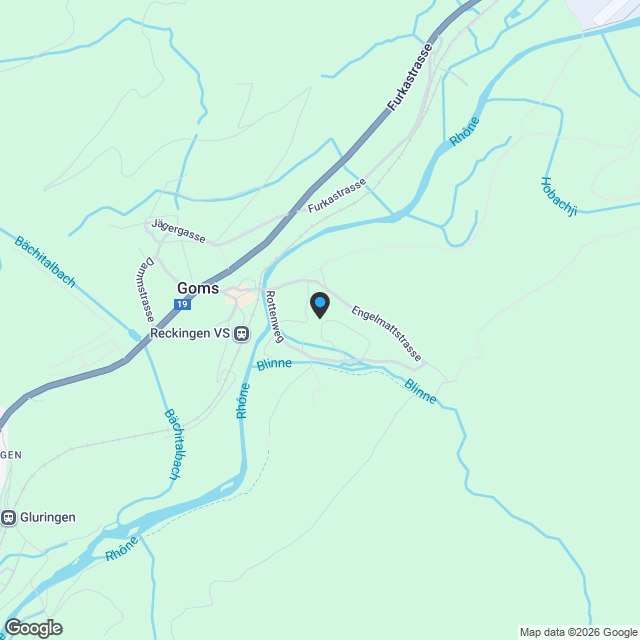 Exklusives Einfamilienhaus in Reckingen - Wohnen, wo das Goms am schönsten ist - Karte