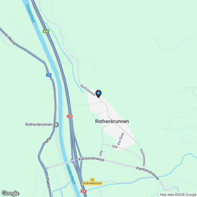 Neues 4.5-Zimmer-Einfamilienhaus mit grosser Terrasse und zusätzlichem Studio in Rothenbrunnen - Karte