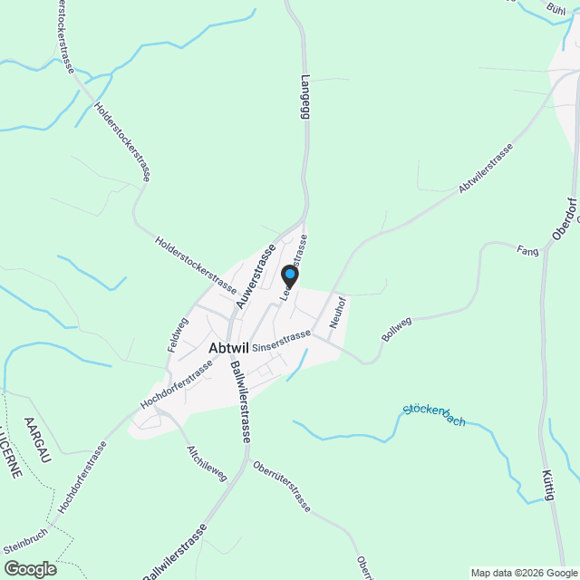Freistehendes 6½-Zimmer-Einfamilienhaus (Neubau) nur 20 Min. von Zug entfernt - Karte