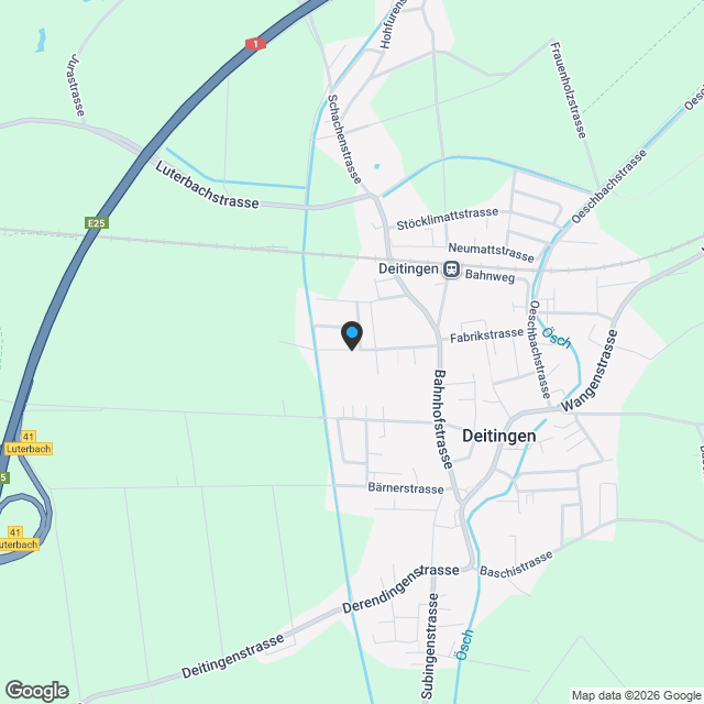 4.5 Z.-Wohnung OG, 126m2 Netto Wohnfläche, 23.5m2 gedeckter Sitzplatz - Karte