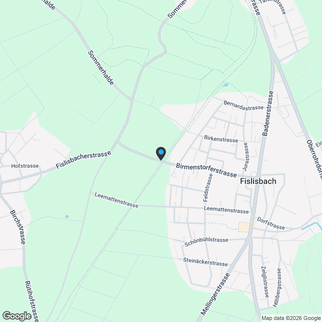 Seniorenwohnung im Herzen von Fislisbach - Karte