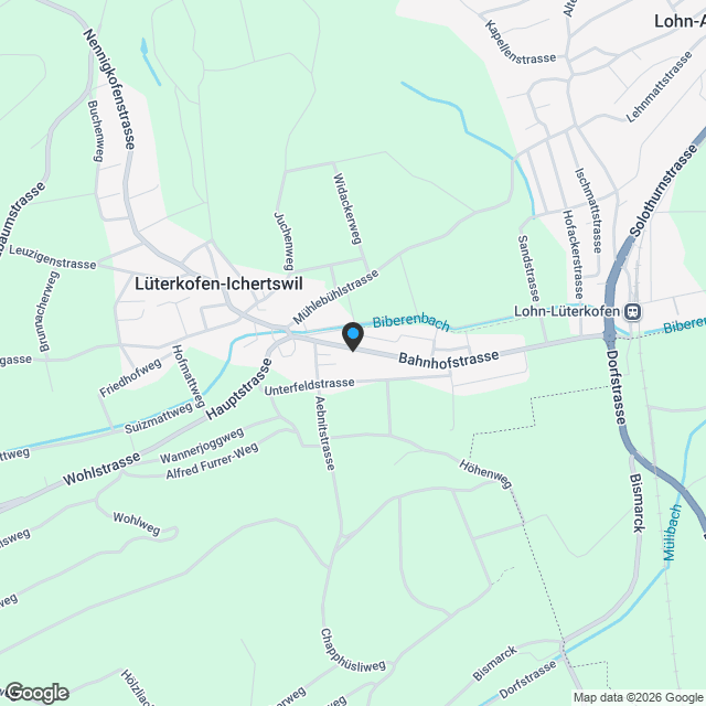 Moderne Eigentumswohnungen in Lüterkofen (SO), nahe Bern und Solothurn - Karte