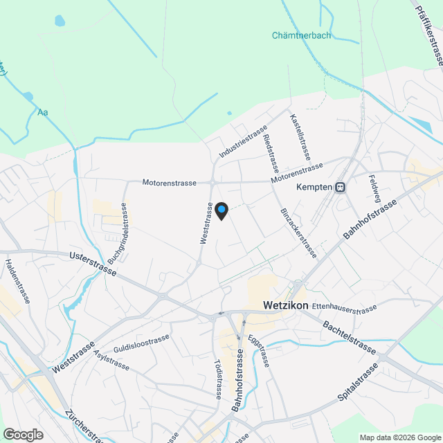 Quadro-Vista Wetzikon 3.5 Zimmerwohnung A1 - Karte