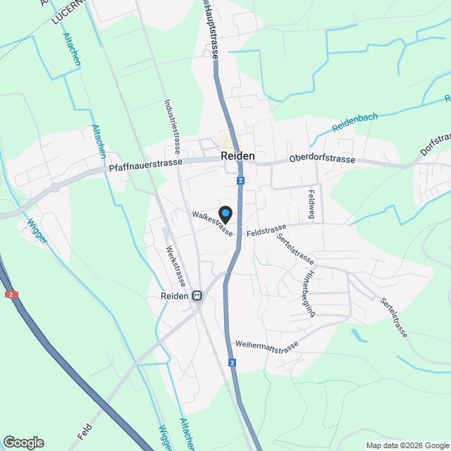 Wohnqualität zum Wohlfühlen - neue Eigentumswohnungen in Reiden - Karte